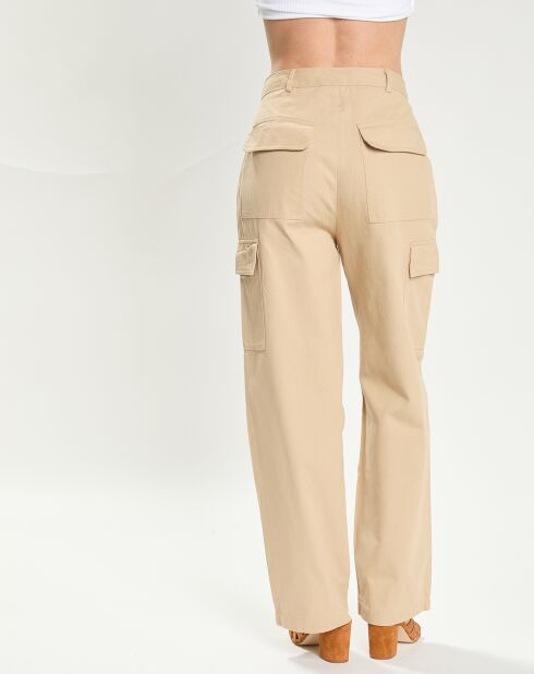 Pantalon cargo Pina beige