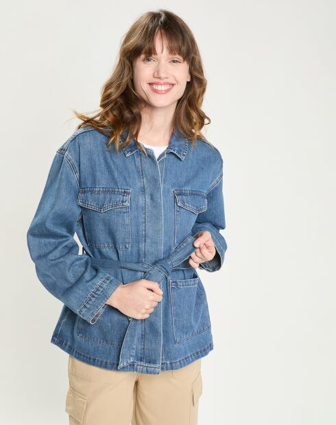 Veste en jean Volcy stone