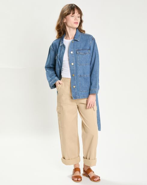Veste en jean Volcy stone