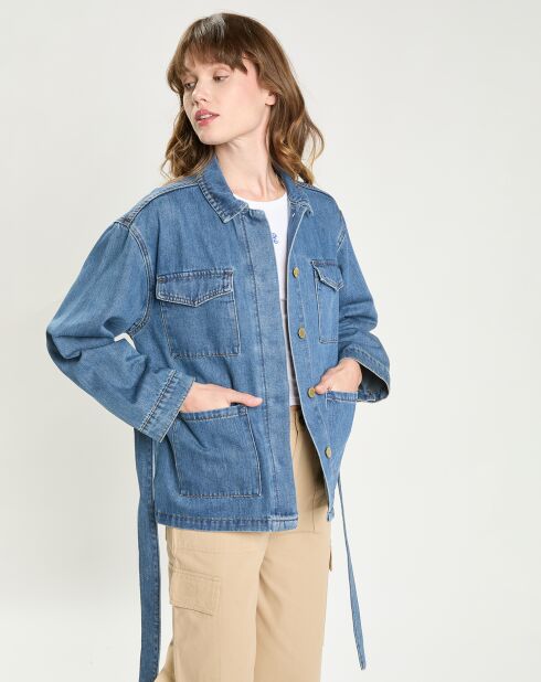 Veste en jean Volcy stone