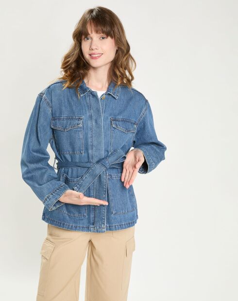 Veste en jean Volcy stone