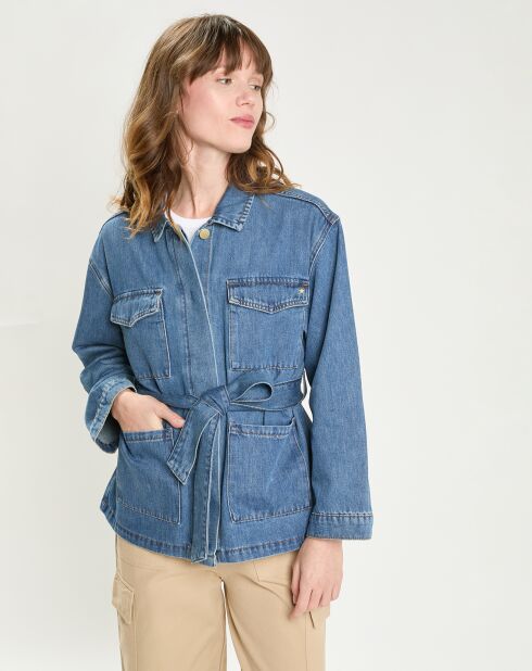 Veste en jean Volcy stone