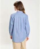 Chemise Omine rayée bleue