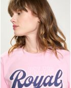T-Shirt Troyal imprimé rose