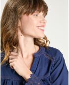 Chemise en Broderie Anglaise Loan marine