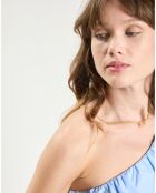 Top asymétrique Tilly bleu