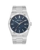 Montre Homme Quartz en Acier Zeus argentée