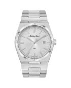 Montre Homme Quartz en Acier Zeus argentée