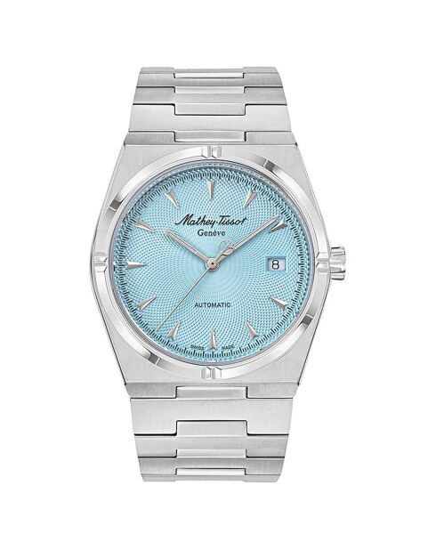 Montre Homme Automatique en Acier Zeus argentée