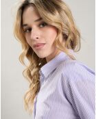 Chemise Cinema à rayures violette