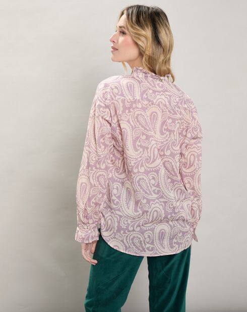 Chemise Comedy imprimée parme
