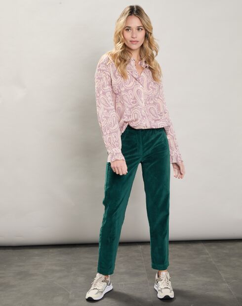 Chemise Comedy imprimée parme