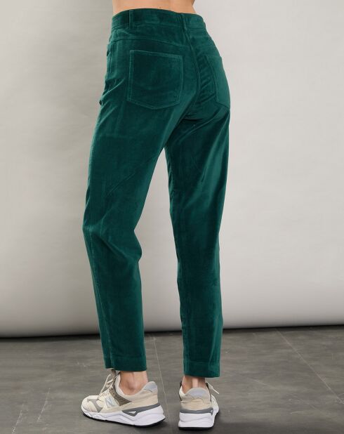 Pantalon en Velours Pepite sapin