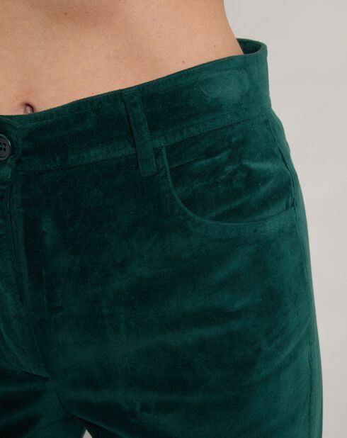 Pantalon en Velours Pepite sapin
