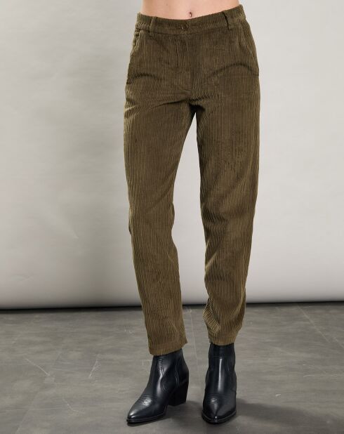 Pantalon en Velours côtelé Perfect armée