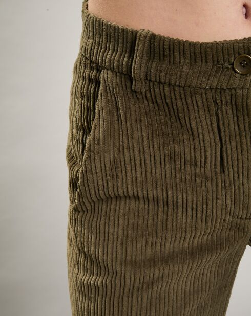 Pantalon en Velours côtelé Perfect armée