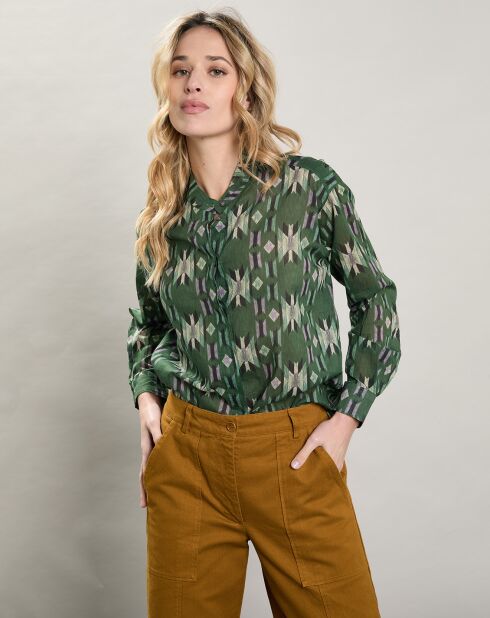 Chemise Camu verte