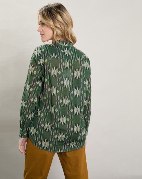 Chemise Camu verte