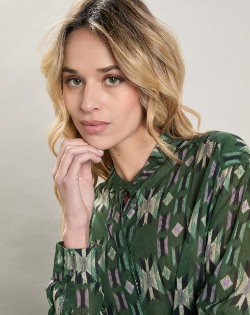 Chemise Camu verte