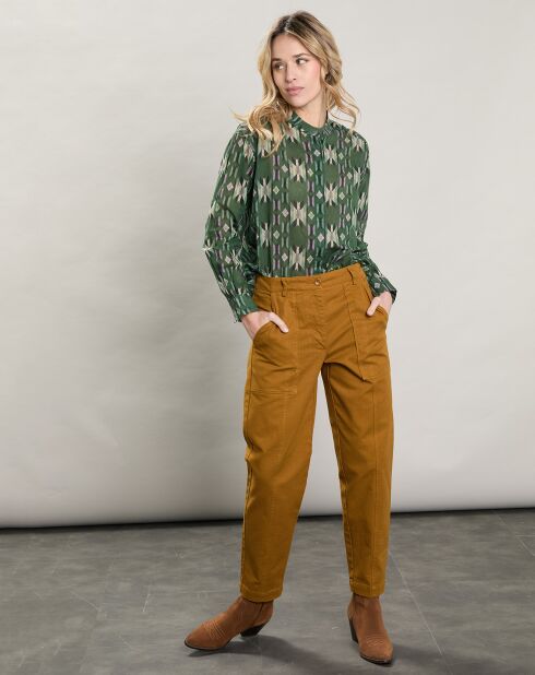 Chemise Camu verte