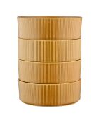 4 Bols Scandi jaune ocre - 100 cl