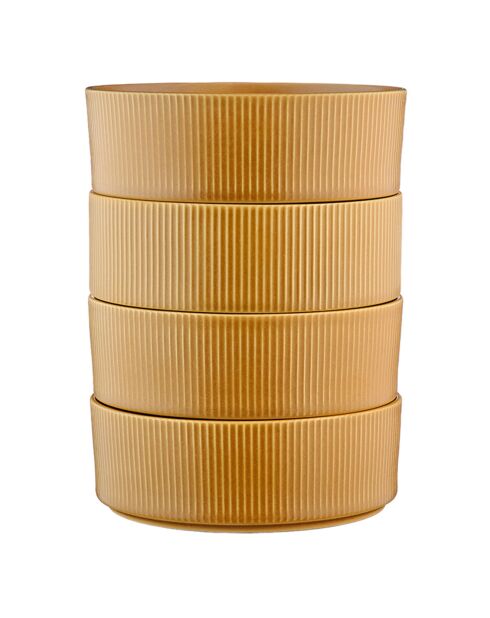 4 Bols Scandi jaune ocre - 100 cl