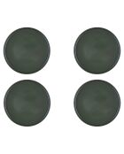 4 Assiettes Scandi  vert olive - D.27 cm