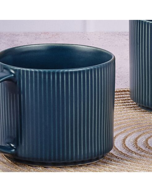 4 Mugs Scandi bleu marine - 50 cl