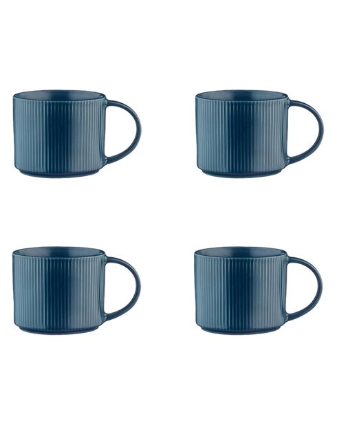 4 Mugs Scandi bleu marine - 50 cl