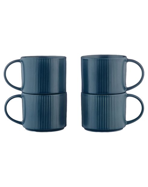 4 Mugs Scandi bleu marine - 50 cl