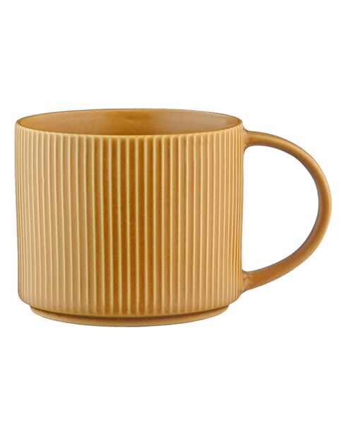 4 Mugs Scandi jaune ocre - 50 cl
