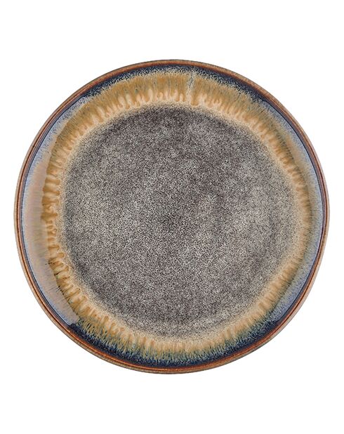 6 piatti Genesis marrone vulcanico - D.20 cm