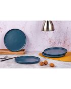 4 Assiettes Scandi  bleu marine - D.21 cm