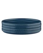 4 Assiettes Scandi  bleu marine - D.21 cm