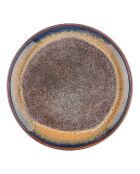 6 Assiettes Genesis marron volcanique -  D.16 cm