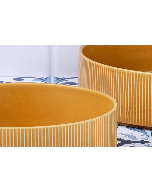 Saladier Scandi jaune ocre - D.27 cm