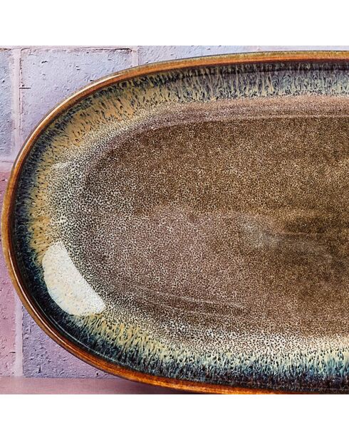 3 Plateaux De Service Genesis marron volcanique