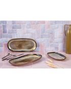 3 Plateaux De Service Genesis marron volcanique