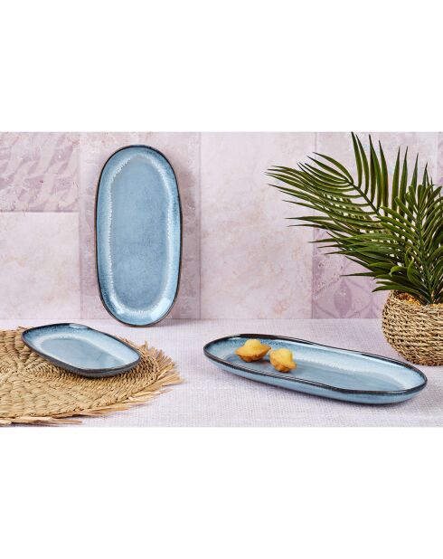 3 vassoi di servizio Genesis blu