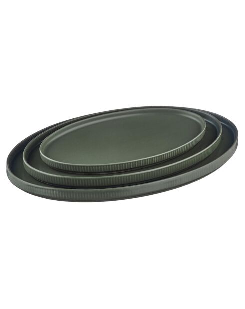 3 Plateaux De Service Scandi  vert olive