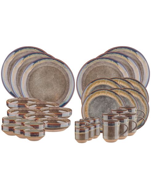 Service Complet Genesis marron volcanique - 36 Pièces