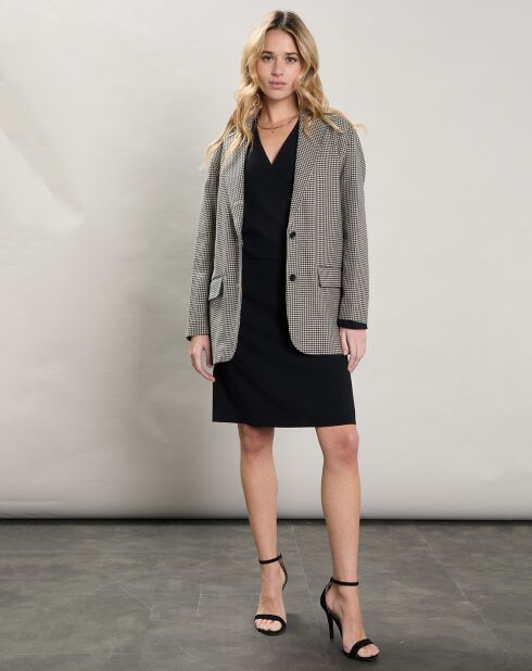 Veste en Coton & Lin Victory beige/noir