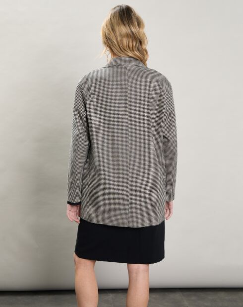 Veste en Coton & Lin Victory beige/noir