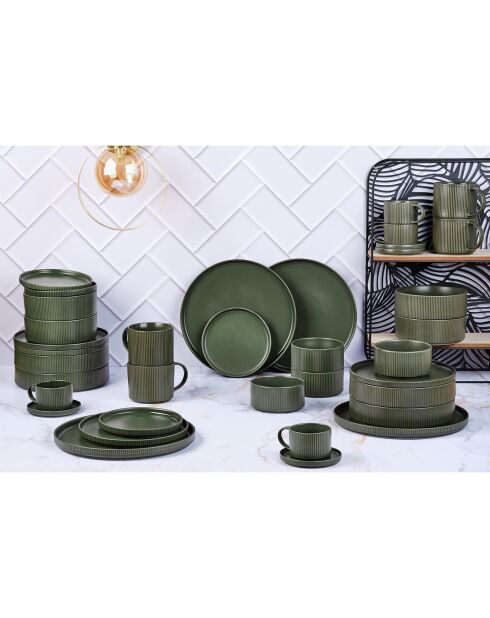 Service Complet Scandi vert olive - 36 Pièces