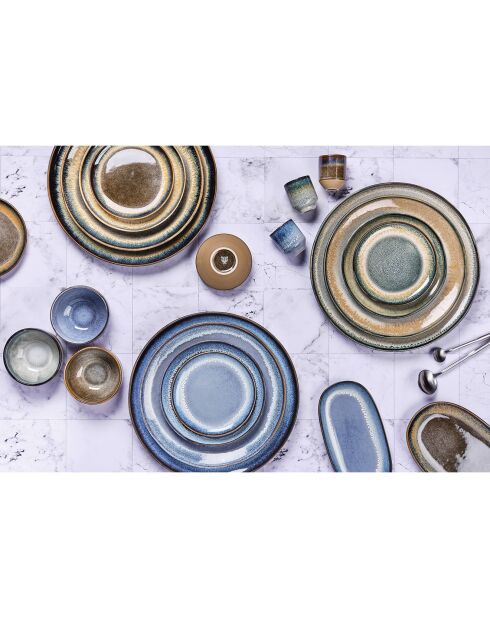 Service Les Essentiels Genesis marron volcanique - 18 Pièces