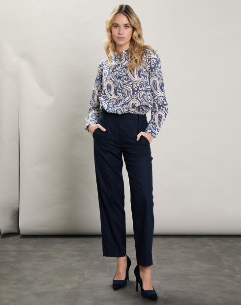 Pantalon en Laine mélangée Party marine
