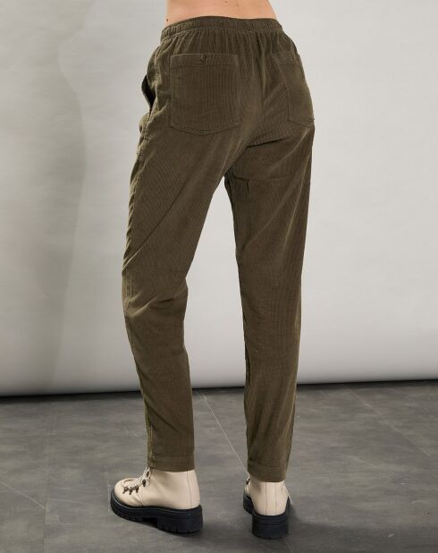 Pantalon en Velours Milleraies Philemon armée
