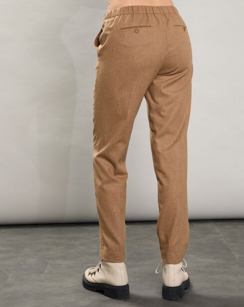 Pantalon en Laine mélangée Pixel chameau