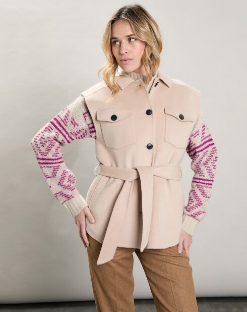 Veste en Laine mélangée Vigo craie