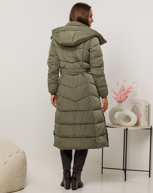 Chaqueta de plumas caqui Ella